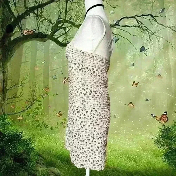 Y2k 90s  Free People Beige Boho Dress Size S - Picture 5 of 9